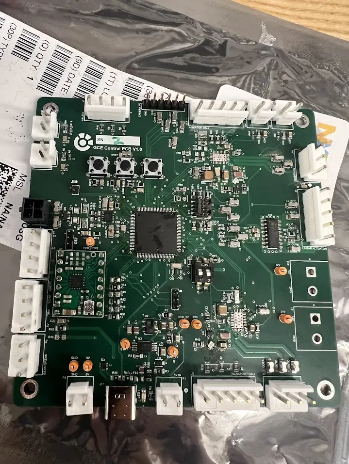 GCE Control PCB V1.0, assembled